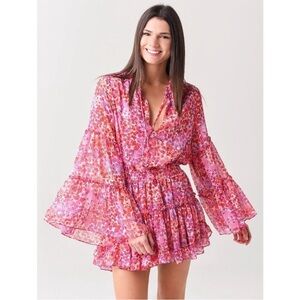 MISA LOS ANGELES Leeva Dress - Del Rio Floral Size XS - EUC